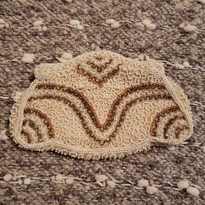 Antique Art Deco 1920s French Beaded Belt Loop Purse